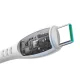 Joyroom S-A59 Vibrant Series USB-A uz USB-C kabelis 3A 1.2m, balts