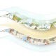 4FIZJO Double-Sided Foam Play Mat Jungle and Camping 200 x 180 cm