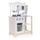 Ecotoys Wooden Kids Kitchen with Oven and Accessories, White