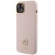 Guess silikona logo Strass 4G vāciņš iPhone 15 - gaiši rozā krāsā | Silicone case for light pink