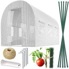 Садовая теплица тоннель 2x3м (6м2) Plonos, Белый