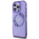 Guess IML Flowers Wreath MagSafe case for iPhone 16 Pro - purple