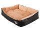 Soft Pet Bed for Small Dogs and Cats S, 50x40 cm, Black