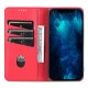 Apple iPhone 14 6.1\'\' AZNS Leather Stand Case Cover with Card Slots, Red | Чехол для Телефона...