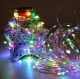 Ziemassvētku Virtene 100 LED Lampiņas Gaismas uz Baterijām, Daudzkrāsaina | Battery Operated String Christmas Fairy...