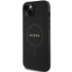 Чехол Guess для iPhone 15 Plus Saffiano MagSafe, черный