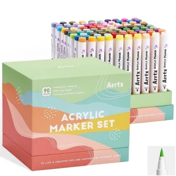 Akrila marķieri ARRTX 90B, 90 toņi, Landscape Colors