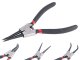 Circlip Pliers Set, 4 Pcs, Straight and Bent, Black
