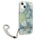 Guess iPhone 13 vāciņš Flower Strap Zaļš