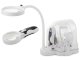 2-in-1 Desktop and Handheld Magnifier with LED Light and Interchangeable Lenses (2.5x, 5x, 16x)