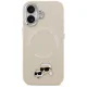 Karl Lagerfeld Karl & Choupette Pins MagSafe vāciņš iPhone 17 – bēšs | Phone Case Cover