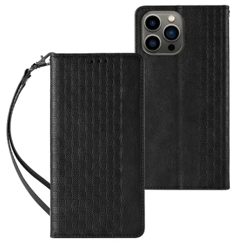 Чехол-книжка для iPhone 13 Pro Max Magnet Strap Case с подставкой и ремешком,...