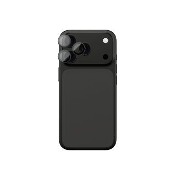 AmazingThing objektīva stikls iPhone 17 Pro / Max ar pelēku alumīnija rāmi | Lens Glass With Gray Aluminum Frame