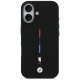 BMW M silikona MagSafe maciņš ar trīskrāsu līniju iPhone 17 – melns | Phone Case Cover