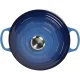 Чугунная кастрюля Le Creuset Signature 24 см, 4.2 л, лазурный