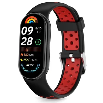 Ремешок Tech-Protect IconBand Air для Xiaomi Smart Band 8 / 9 / 10 / NFC - черно-красный