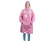 Warm Oversize Blanket Hoodie XXL, Glow in the Dark, Pink