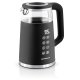 Berdsen BD-707 elektriskais tējkanna 1.7L ar temperatūras kontroli, melna