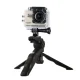 Turētājs ar mini statīvu GoPro SJCAM sporta kamerām, melns