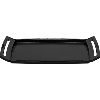 Staub Plancha Cast Iron Griddle 38 x 25 cm, Black