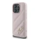 Чехол Karl Lagerfeld для iPhone 16 Pro Max Diagonal Quilted Script, розовый