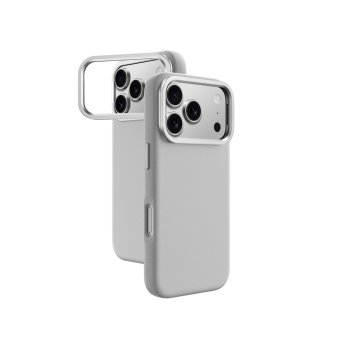 AmazingThing iPhone 17 Pro Max vāciņš Glamour ar statīvu, pelēks