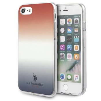Apple iPhone 8 / 7 / SE (2020) (2022) 4.7" US Polo Gradient Pattern Collection Case Cover (USHCI8TRDGRB), Blue / Red |...