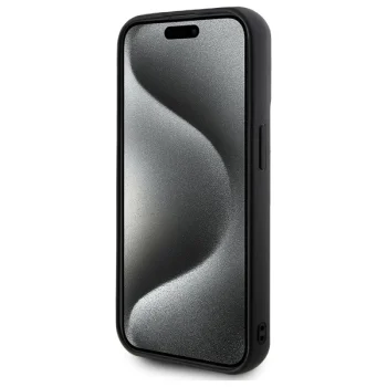 Чехол Karl Lagerfeld для iPhone 15 Pro Max 3D Rubber Signature, черный