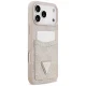 Чехол Guess для iPhone 17 Pro Max 4G Double Card Triangle, розовый