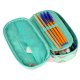 School pencil case padded sachet with flap Pusheen Mint