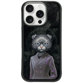 Nimmy Magnētiskais modes mīļdzīvnieku MagSafe maciņš iPhone 16 Pro Max - melns | Magnetic Fashion Cute Pet Phone...