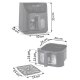 Karstā gaisa friteris Berdsen BD-660, 8 L, 1700 W, melns