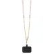 Чехол Guess Crossbody 4G Metal Logo для iPhone 15 Plus, розовый