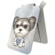 Магнитный кардхолдер Nimmy New Big-Eye Cute Pets 2.0 Dog с подставкой серый