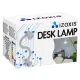 Izoxis 00019455 Galda Lampa ar Klipsi un Pamatni, Balta