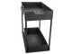 Pull-out Kitchen and Spice Rack Organizer with 2 Shelves, Black, 36 x 40 x 22 cm