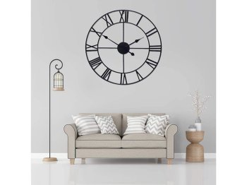 Большие стильные настенные часы с римскими цифрами, 60 см | Large Stylish...