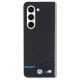 BMW Samsung Galaxy Z Fold 5 vāciņš Leather Carbon, melns