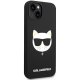 Karl Lagerfeld Silicone Choupette Head MagSafe vāciņš iPhone 14 Plus, Melns