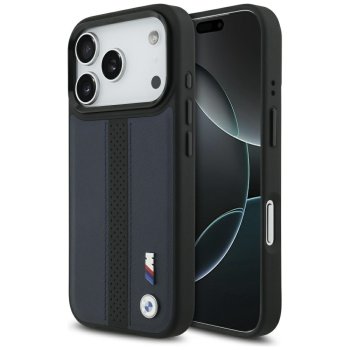 BMW M Perated Stripe Logo MagSafe Phone Case Cover iPhone 17 Pro - Navy Blue