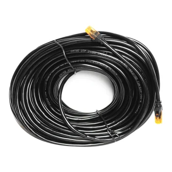 LTC UTP CAT6e tīkla kabelis RJ45 8P8C 25m, melns