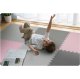 Детский коврик-пазл Ricokids 180x180см 9 элементов, серо-розовый