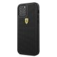 Ferrari iPhone 12 / 12 Pro Case On Track Perforated, Black