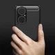 Huawei P50 Carbon Flexible Cover TPU Case, Black | Telefona Maciņš Vāciņš Apvalks Bampers