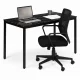 Modernhome NORD-MRBC-BC galds 120x60 cm, melns marmurs