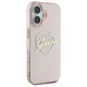 Guess IML Heart Case for iPhone 16 - Pink