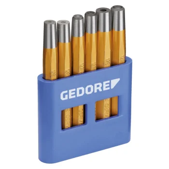 Набор осадок и обжимок для заклепок Gedore 125 B, 6 предметов