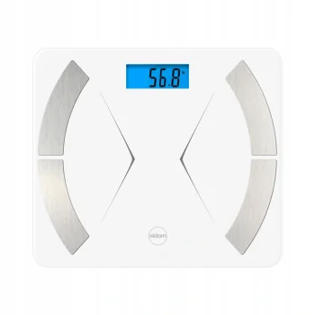 Eldom TWO500 viedie ķermeņa svari ar Bluetooth, balti