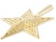 Gold Christmas Tree Ornament - Shatterproof Star