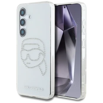 Чехол Karl Lagerfeld Rhinestones для Samsung Galaxy S25, прозрачный